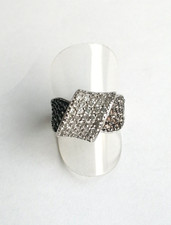 Ring diamonique mit - mit, weiß