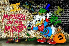 Pop art donald duck - pop, money