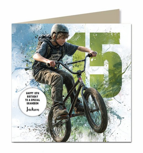Geburtstagskarte bmx - 15.,