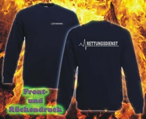 Rettungsdienst sweatshirt navy - rettungsdienst,
