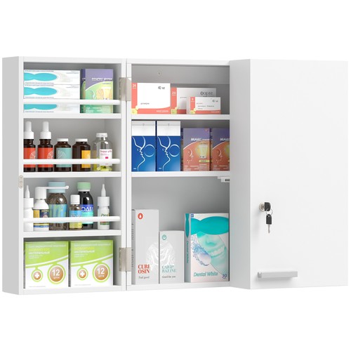 Homcom medizinschrank zur - medizinschrank,