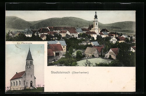 Ansichtskarte stadtsteinach - ansichtskarte,