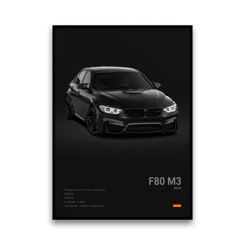 Bmw f80 car - m3, poster