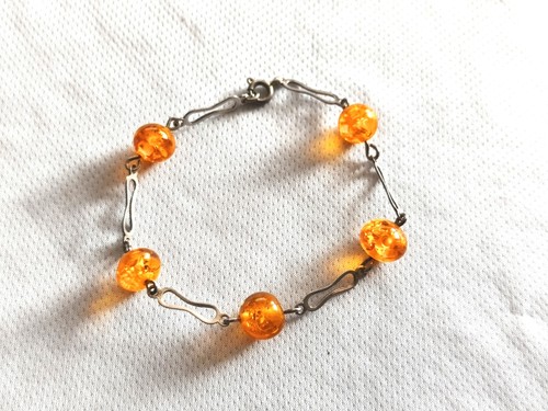 Altes bernstein armband aus - bernstein,