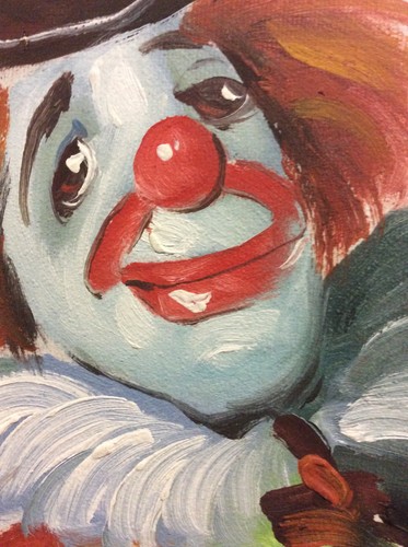 Clownbild öl auf leinwand - clownbild,