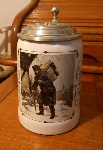 Bierkrug kanne zinn - bierkrug, post