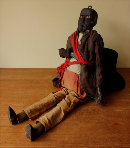 Antike schwarze marionette - antike,