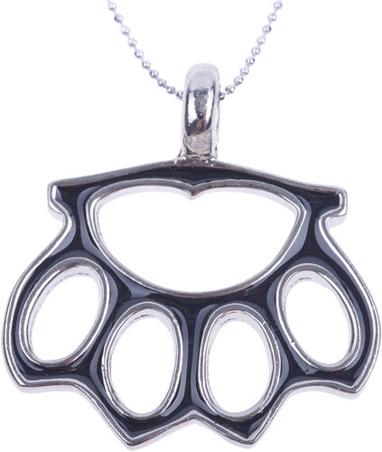 Black brass knuckles - brass,