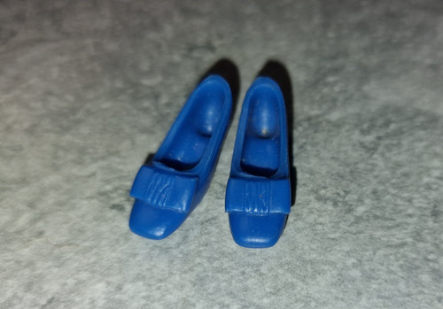Vintage soft bow shoes blau - soft,