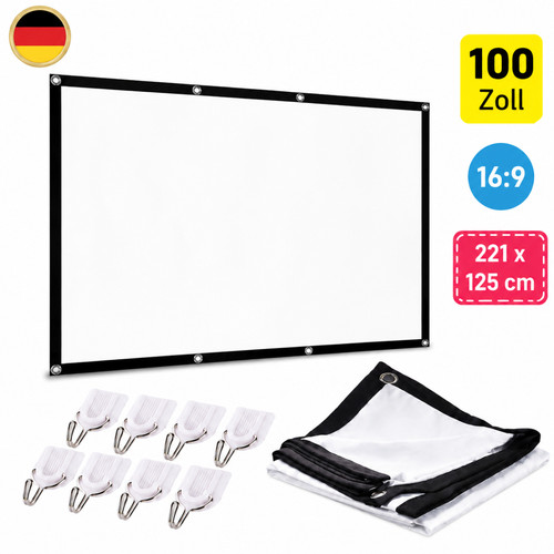 100 beamer leinwand - 100",