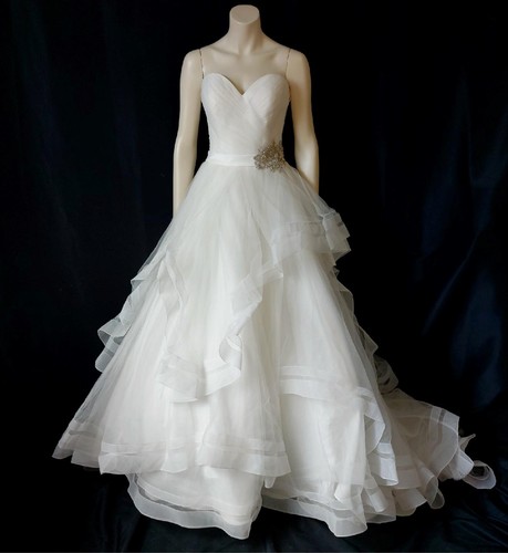 Eddy strapless ivory - strapless, tulle