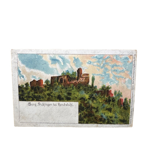 Postkarte burg sickingen - postkarte,