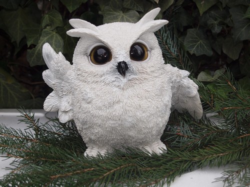 Eule schnee deko figur - eule,
