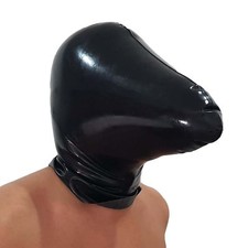 Geschlossene latex maske aus - maske,