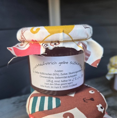 Marmelade gelbe süßkirsche - marmelade,