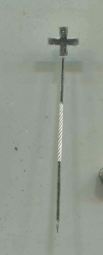 Anstecknadel kreuz silbern - kreuz,