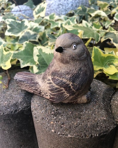 Vogel gartenfigur handbemalt - vogel,