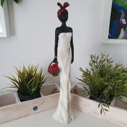 Afrikanische dekofigur frau - dekofigur,