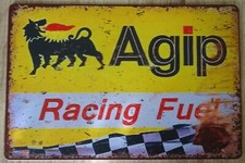 Agip racing fuel - agip, blechschild