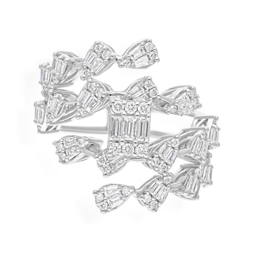 14k weiss gold damen diamant - weiss,