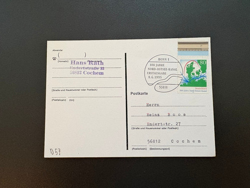 Brd fdc karte 100 jahre - brd,