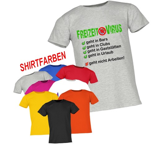 Freizeit virus unisex shirt - virus, t-shirt
