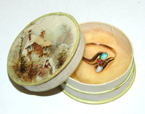 Ring jugendstil gold 333 - jugendstil,