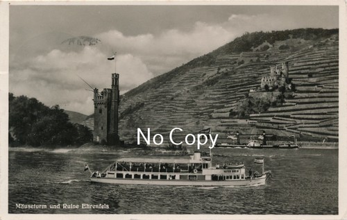 Postkarte mäuseturm ruine - postkarte,