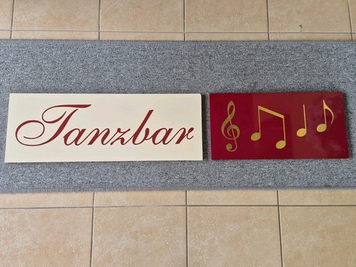 Schild tanzbar noten - tanzbar,