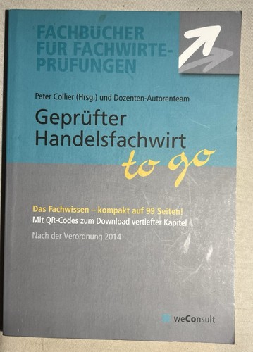 Geprüfter handelsfachwirt - geprüfter, to