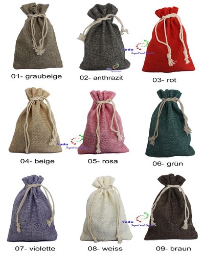 Jute säckchen schmuckbeutel - jute-säckchen,