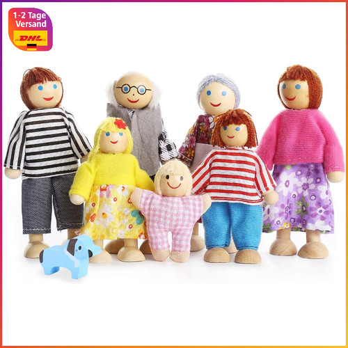 Puppenfamilie köpfe holz - puppenfamilie, 7