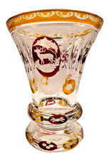 Biedermeier Crystal Cut to