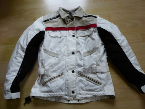Textil motorradjacke mit - mit, leder