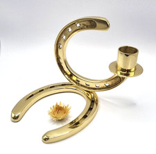 Seltener Hufeisen Kerzenhalter