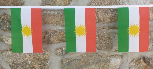 Wimpelkette kurdistan flagge - kurdistan,