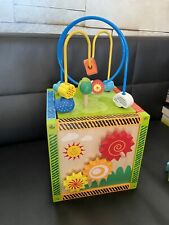 Eichhorn 5in1 Spielcenter Motorikwürfel Motorikschleife Spieluhr Drehspiel Holz