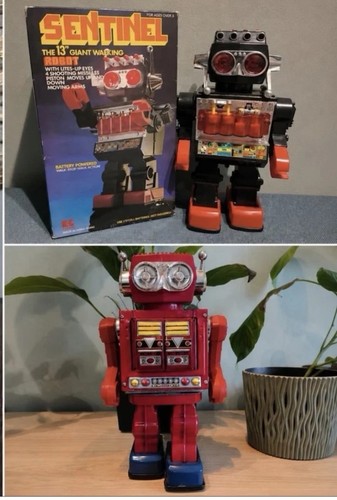 Vintage two space robot - vintage,