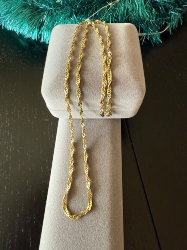 Kordelkette aus 585er gelbgold - 585er,