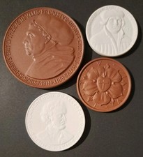 Martin Luther Ehrung 1983 DDR Meissen Porzellan Medaille 