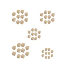 Holzklötze, quadratische Blöcke zum Bemalen, Dekorieren, Puzzlen,