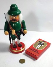Vintage altes Räuchermännchen Jäger Figur Holz aus Sammlung ohne Hund