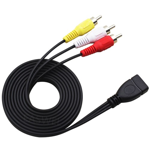 Usb buchse auf 3 cinch - m,