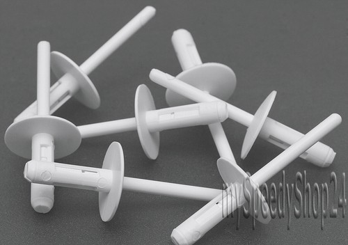 20x kunststoff blindnieten 6mm - kunststoff,