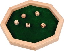 Würfelteller, Holz, stabil