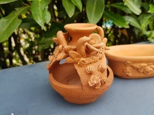 2tlg, Aromalampe  Duftlampe Terracotta Deko alt