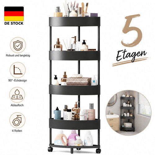 Eckregal mit rädern - eckregal, 5