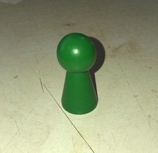 Extra große Spielfiguren - Kegel - Pöppel aus Holz 40/19 mm Classic Line grün