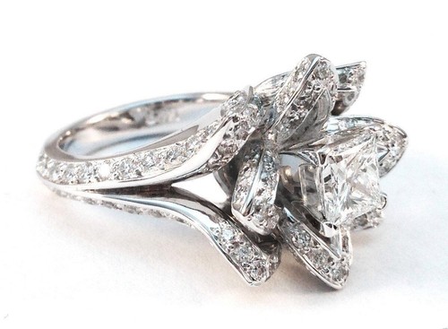 Floral verlobungsring 20ct - floral,