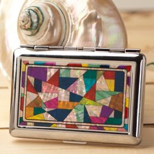 Perlmutt Patchwork Metall